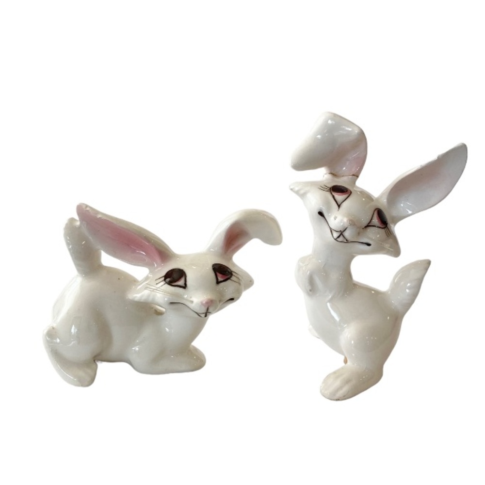 Vintage Bunny Salt & Pepper Shakers